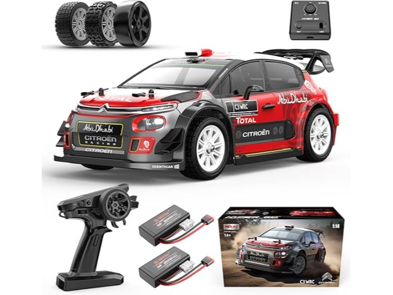 MJX 14303 1 14 Citroen C3 Fast RC Cars for Adults  Max 40mph Brushless RC Drift Car with Gyro  RTR 4X4 High Speed Licensed RC Rally Car  2 of 2000 mAh Drifting RC Remote Control Car for Adult